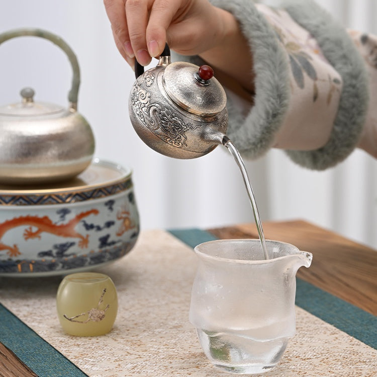 Xiang Long Na Fu  160ml   - Silver teapot
