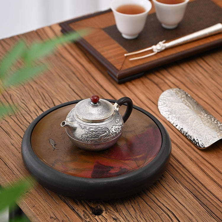 Xiang Long Na Fu  160ml   - Silver teapot