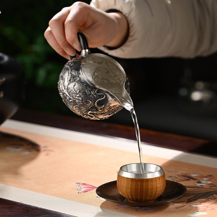 Shan Hai Long Yin  250ml  - Silver teapot