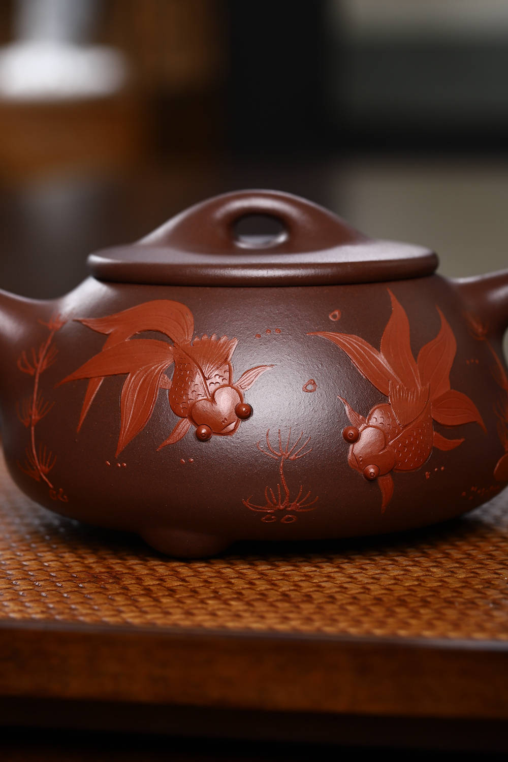 Jin Yu Man Tang   320cc - Yixing Zisha Purple Clay Teapot