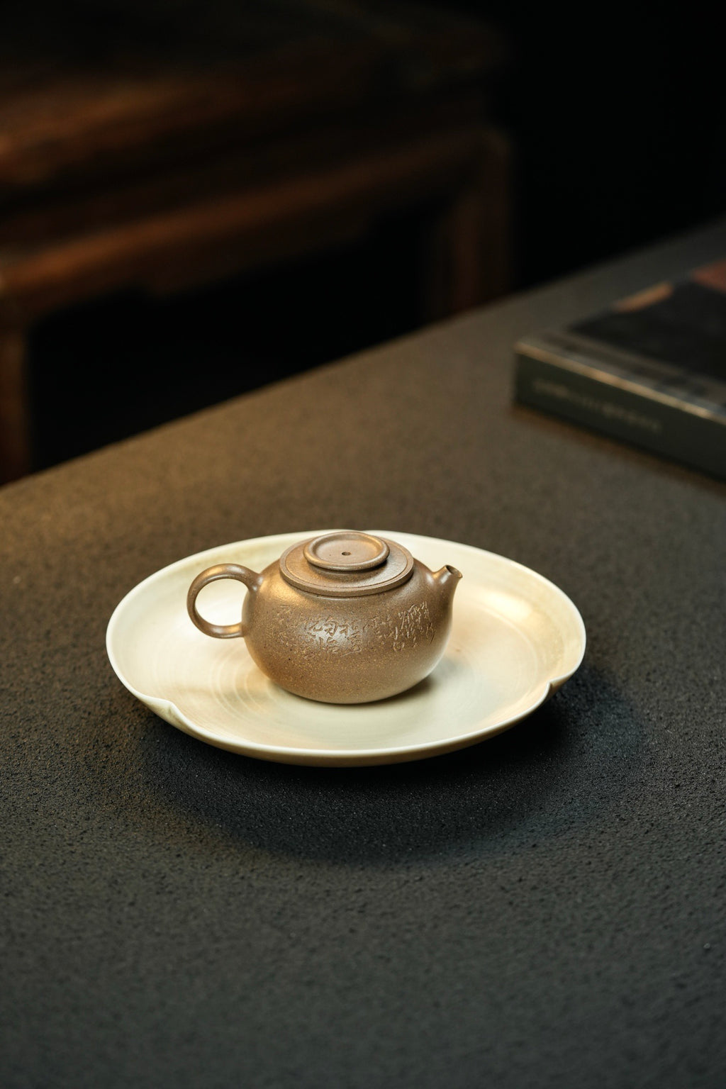 Xiao Ju Lun  90cc - Yixing Zisha Purple Clay Teapot