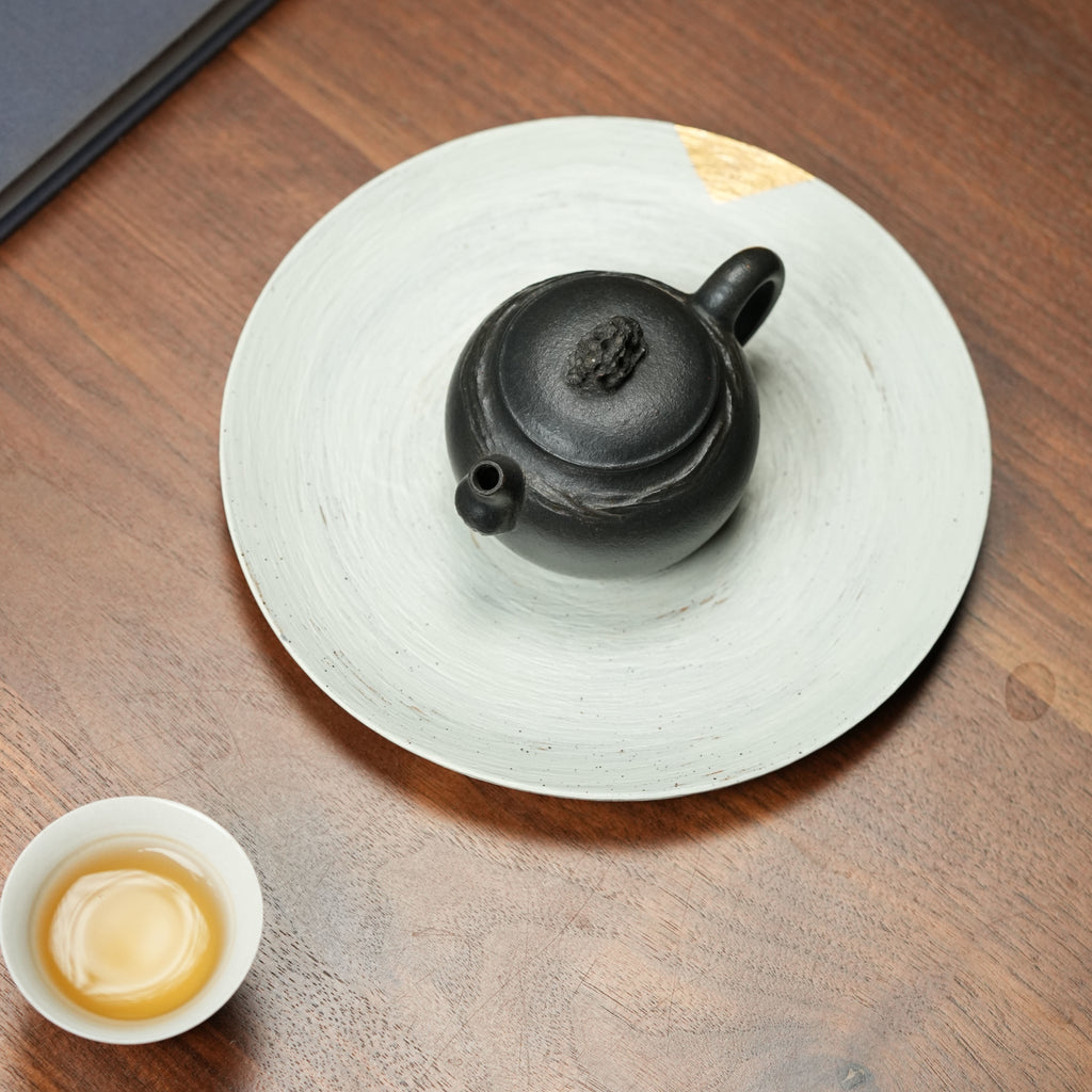 Tai Hu Shi Qu   130cc - Yixing Zisha Purple Clay Teapot
