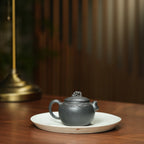 Tai Hu Shi Qu   130cc - Yixing Zisha Purple Clay Teapot