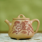 Gao Shi Pian  230cc - Yixing Zisha Purple Clay Teapot