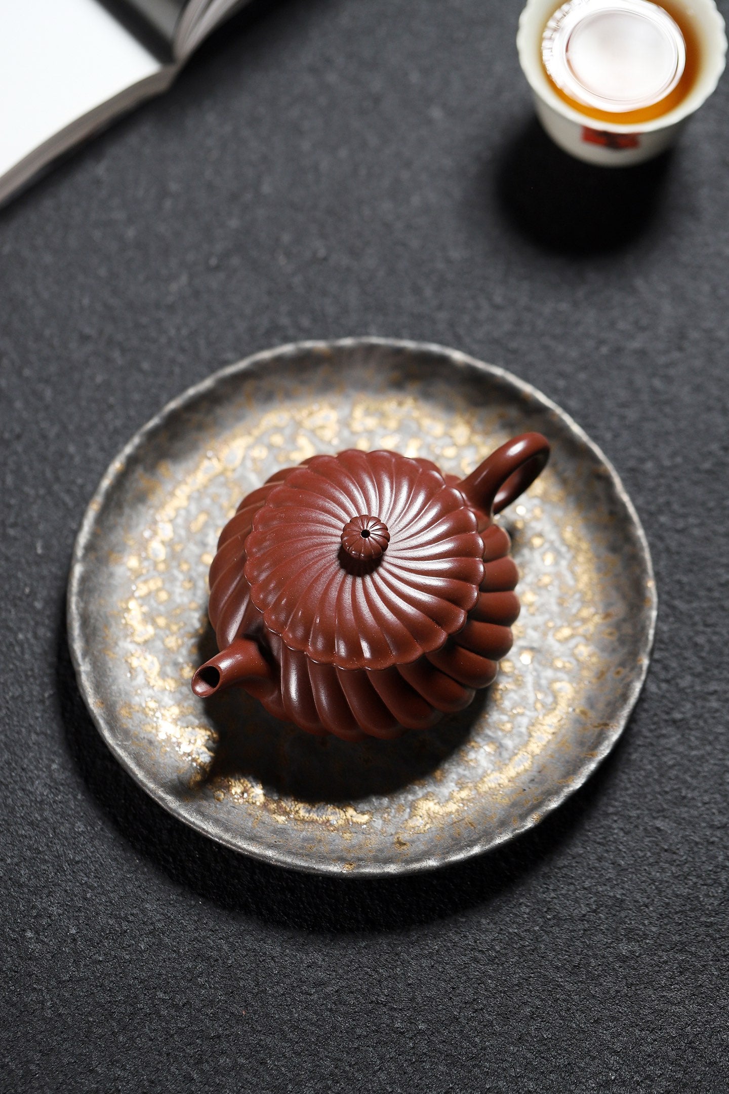Jin Wen Ming Lu  170cc - Yixing Zisha Purple Clay Teapot