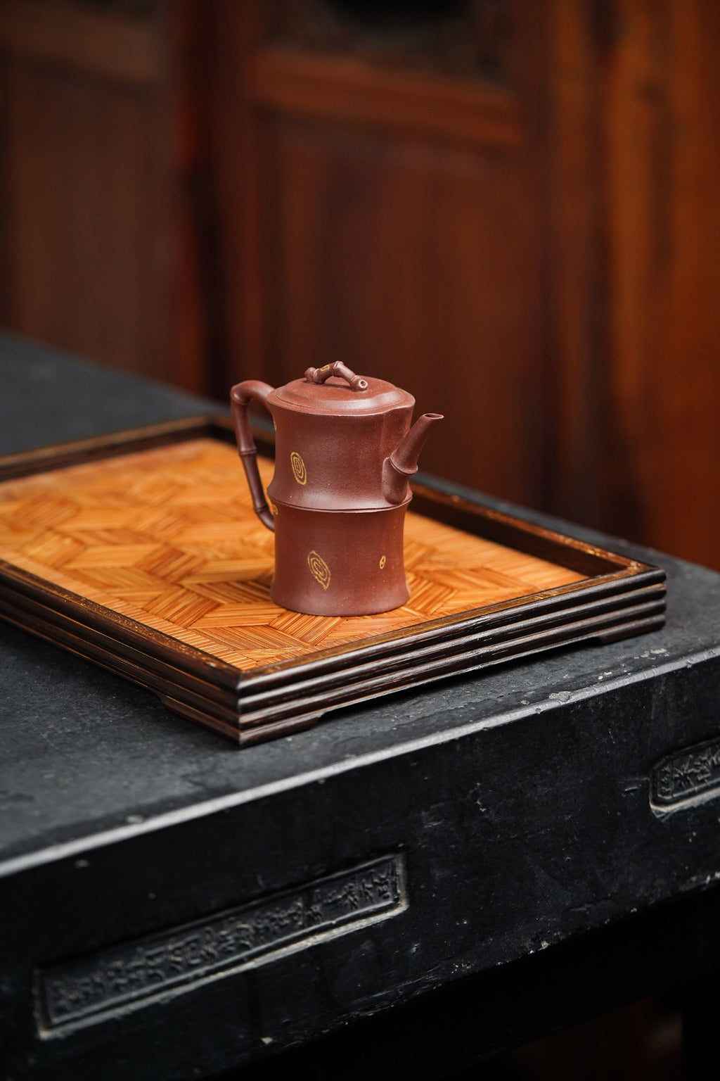 Zhu Jie   120cc - Yixing Zisha Purple Clay Teapot