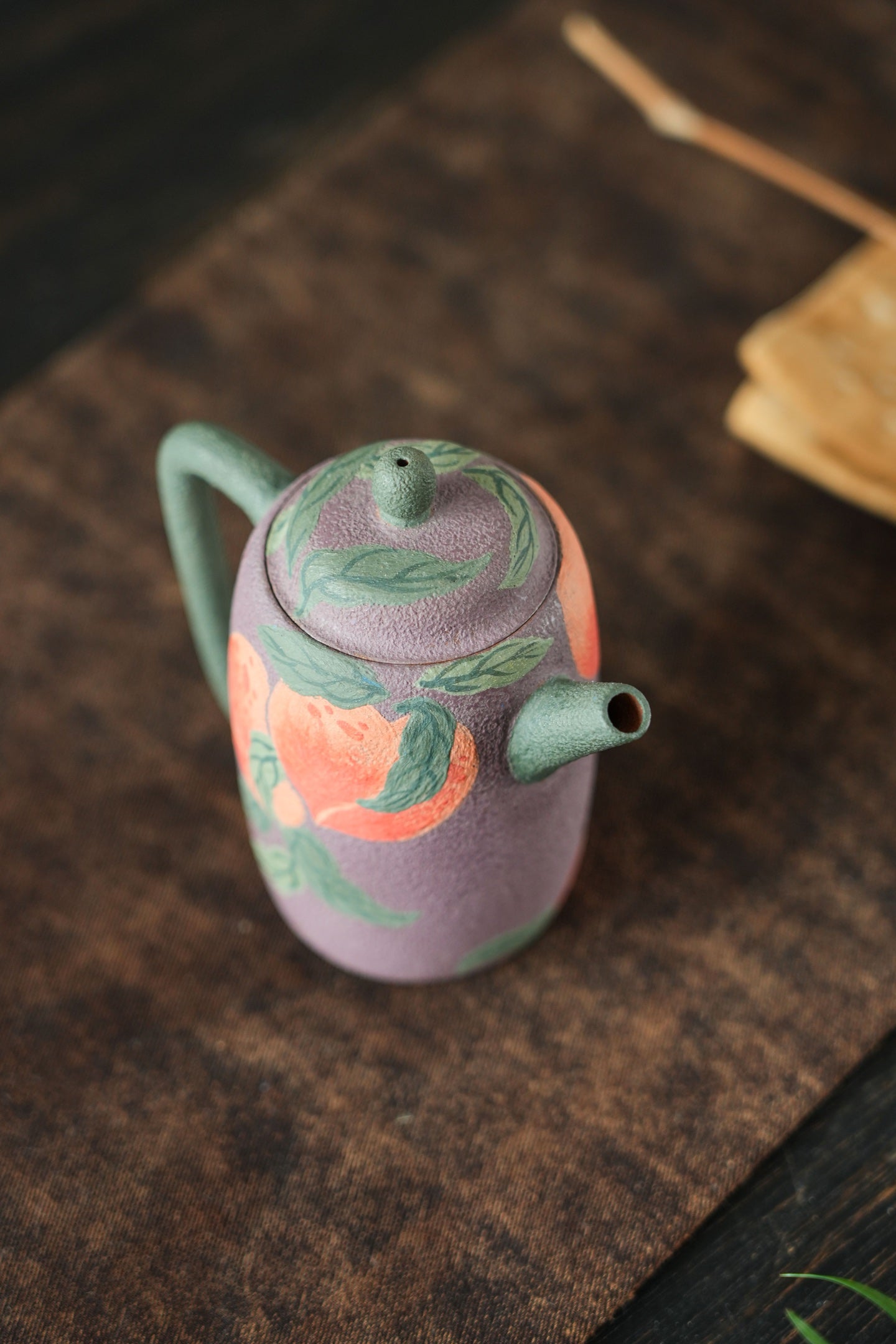 Tao Qi Man Man  130cc - Yixing Zisha Purple Clay Teapot