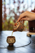 Cai Tao Xu Yu    130cc - Yixing Zisha Purple Clay Teapot