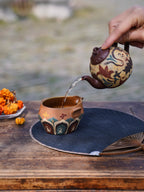 Hao Yun Lian Lian  180cc - Yixing Zisha Purple Clay Teapot