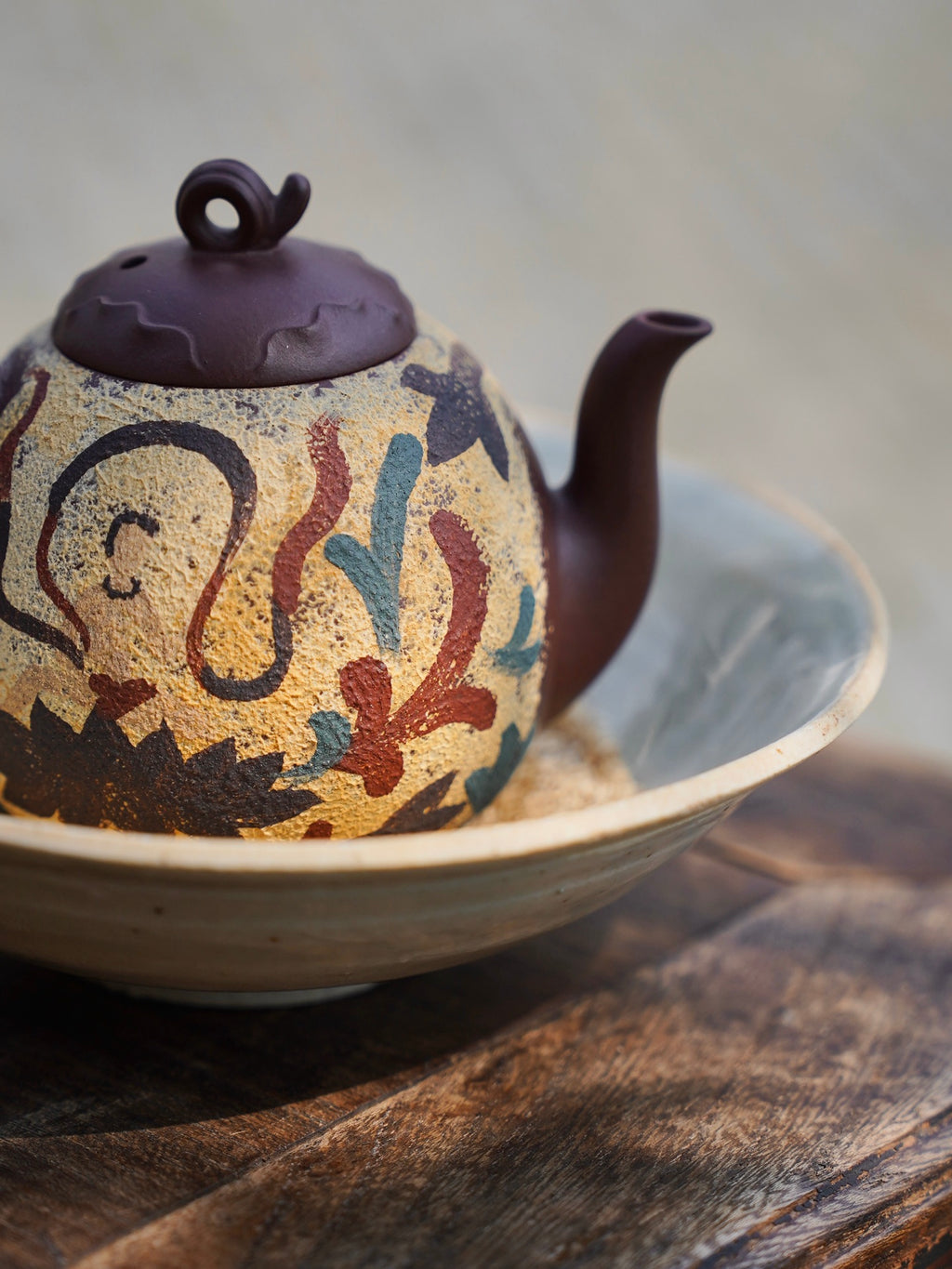 Hao Yun Lian Lian  180cc - Yixing Zisha Purple Clay Teapot