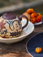 Hao Yun Lian Lian  180cc - Yixing Zisha Purple Clay Teapot