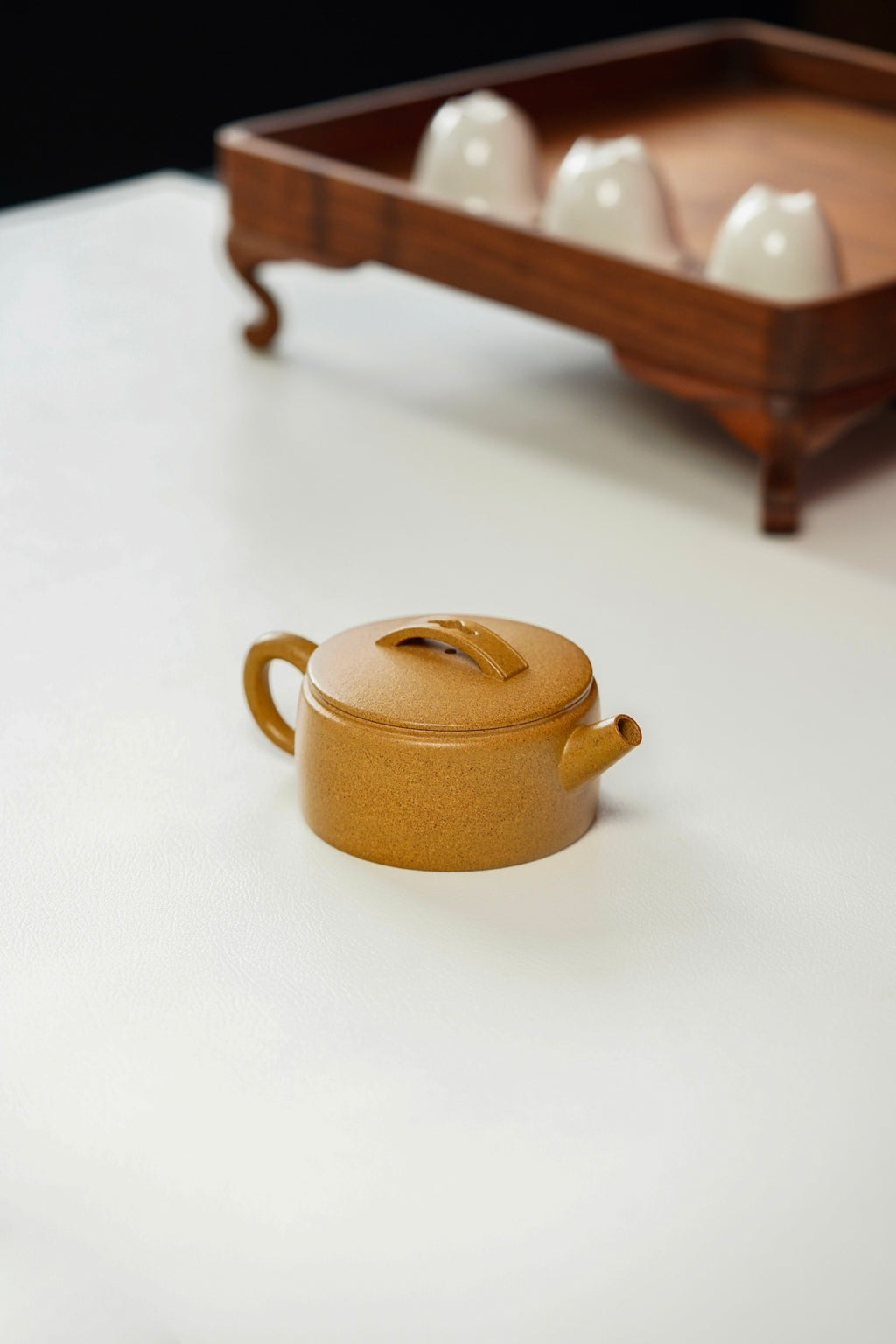 Han Wa  180cc  - Yixing Zisha Purple Clay Teapot
