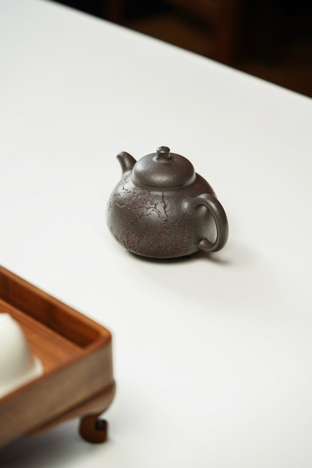 Ru Ding  260cc - Yixing Zisha Purple Clay Teapot
