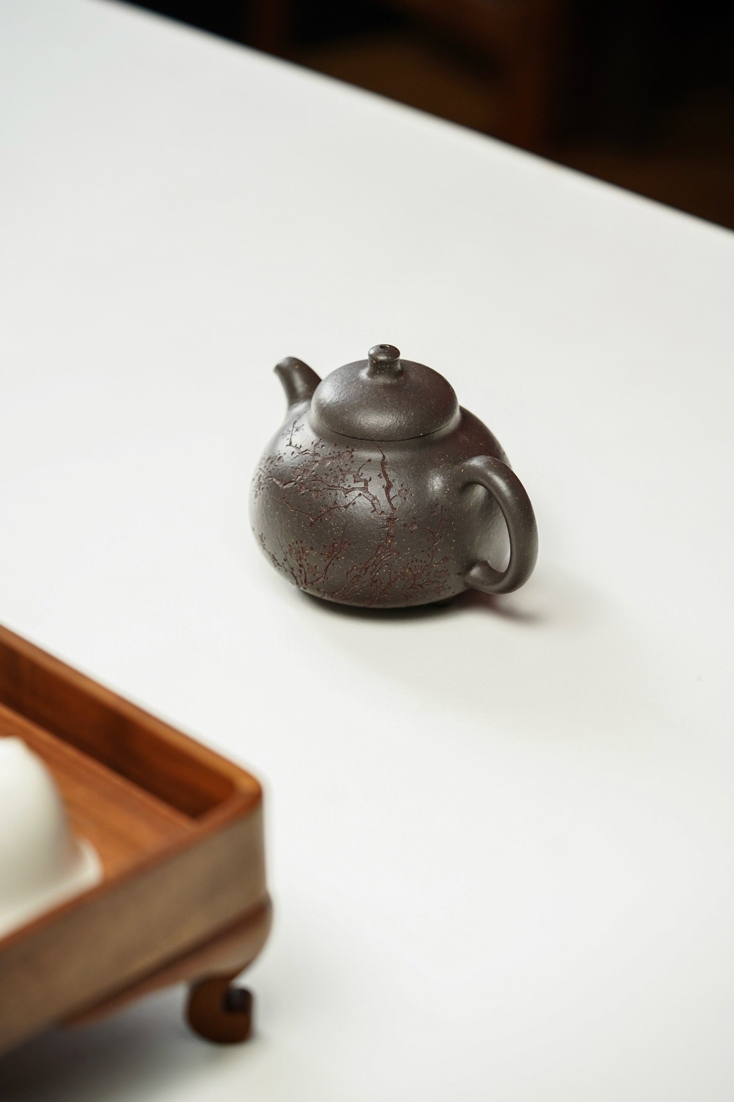 Ru Ding  260cc - Yixing Zisha Purple Clay Teapot