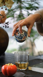 Blue and white porcelain covered bowl  -Jingdezhen porcelain