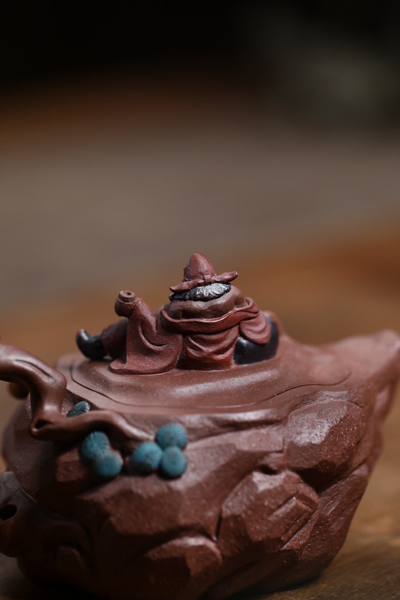 Zhong Kui  200cc - Yixing Zisha Purple Clay Teapot