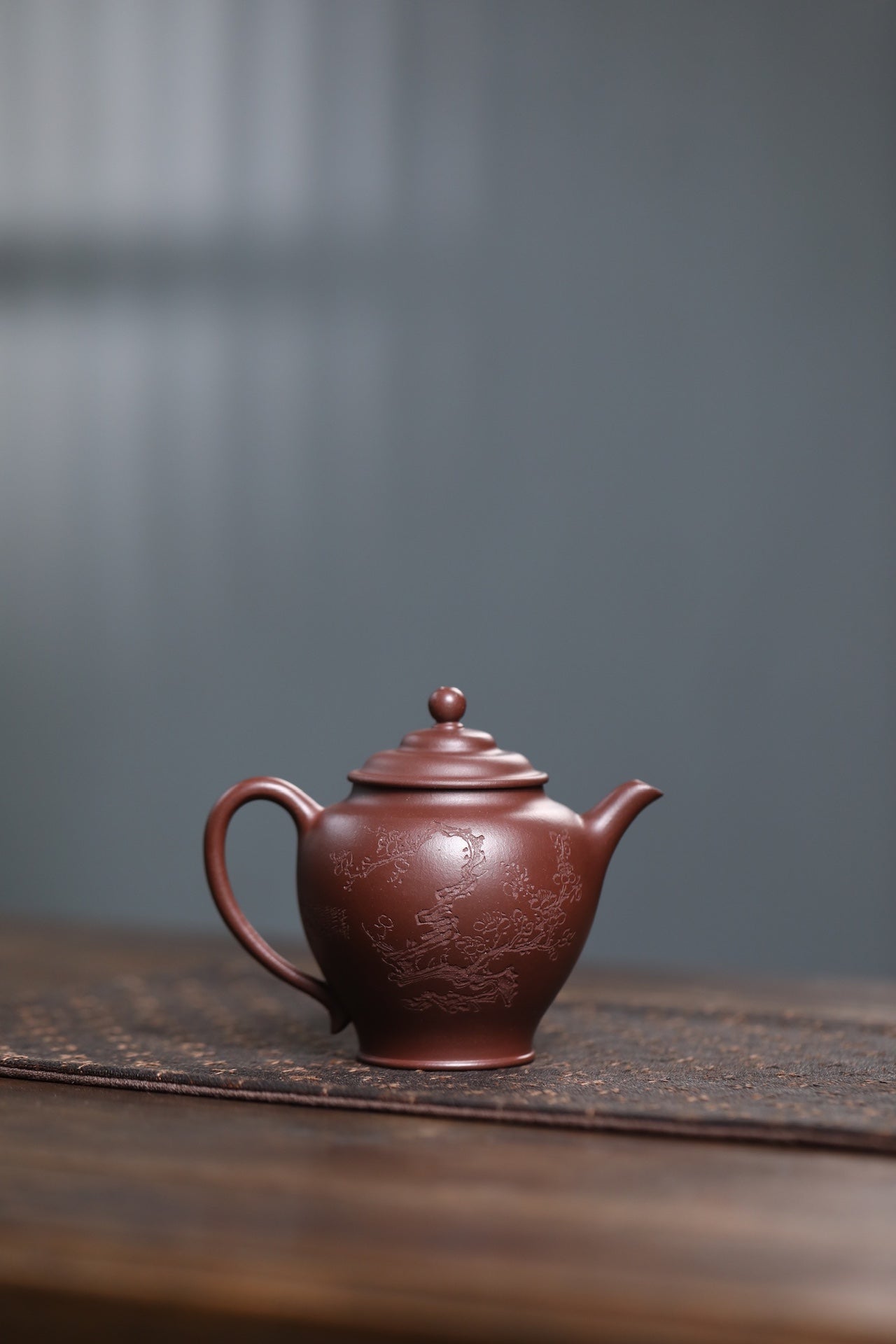 Ming Shi Gan Lan  160cc - Yixing Zisha Purple Clay Teapot