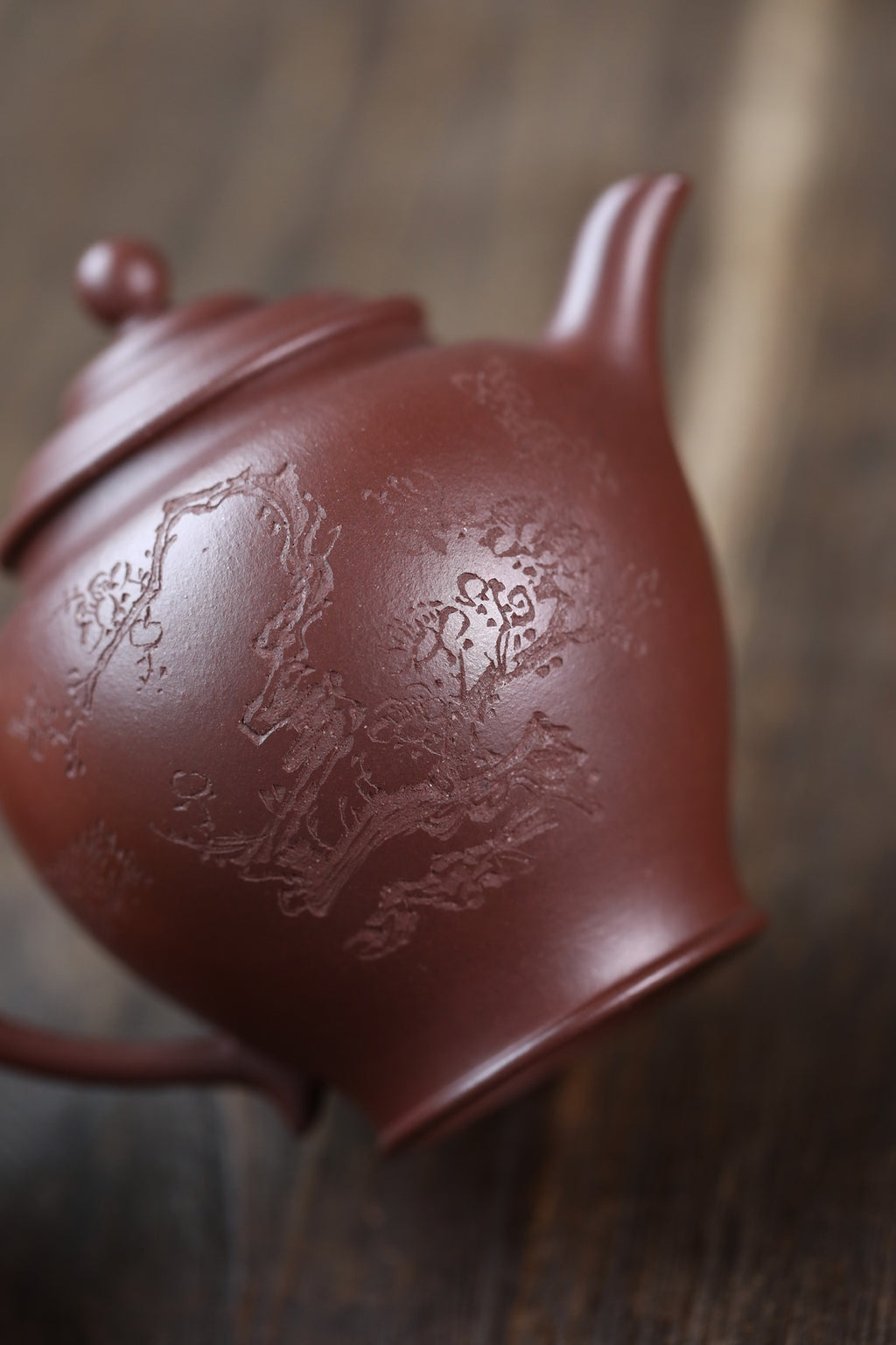Ming Shi Gan Lan  160cc - Yixing Zisha Purple Clay Teapot