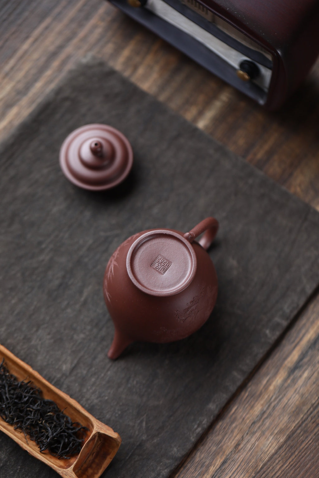 Ming Shi Gan Lan  160cc - Yixing Zisha Purple Clay Teapot