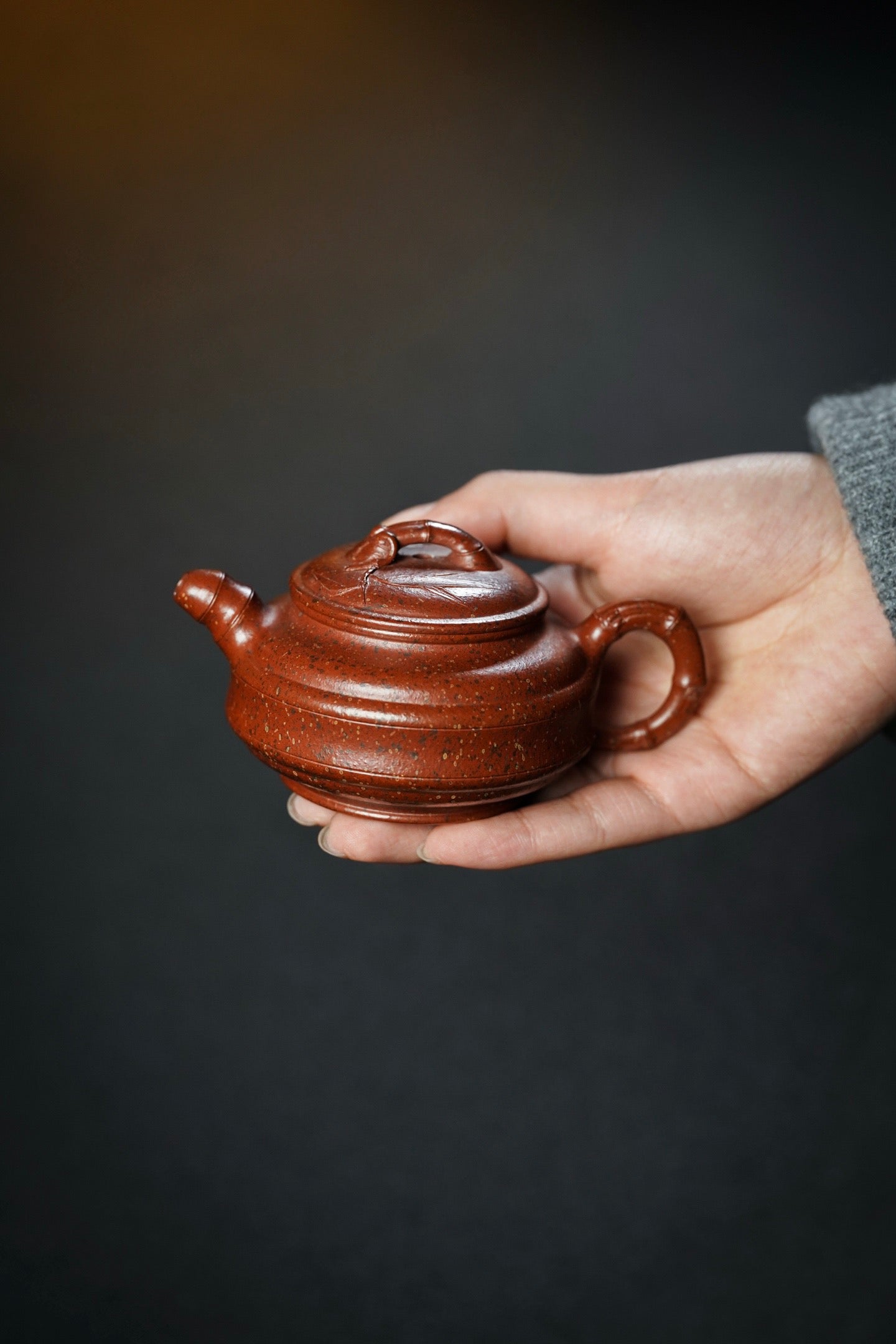 Shuang Xian Zhu Gu  130cc - Yixing Zisha Purple Clay Teapot