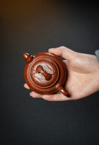 Shuang Xian Zhu Gu  130cc - Yixing Zisha Purple Clay Teapot