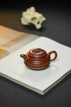 Shuang Xian Zhu Gu  130cc - Yixing Zisha Purple Clay Teapot