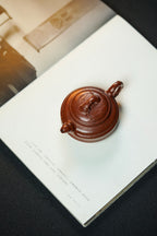 Shuang Xian Zhu Gu  130cc - Yixing Zisha Purple Clay Teapot