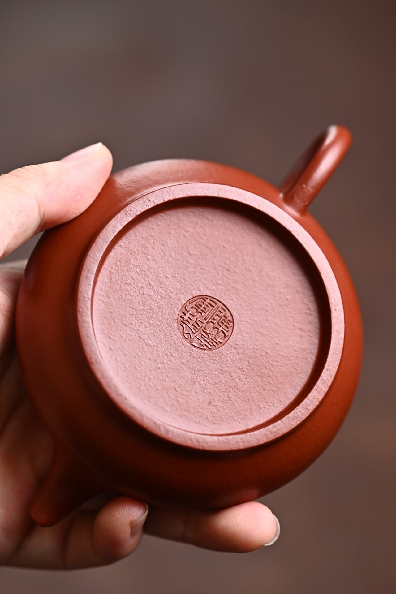 Bian Gu  130cc - Yixing Zisha Purple Clay Teapot