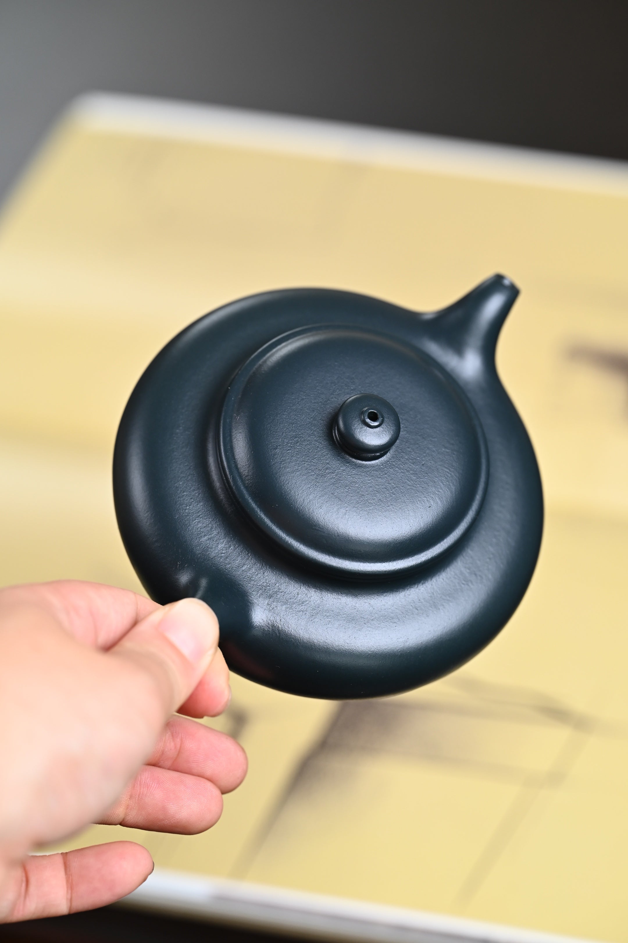 Fang Gu  250cc - Yixing Zisha Purple Clay Teapot