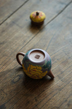 Mu Dan  100cc - Yixing Zisha Purple Clay Teapot