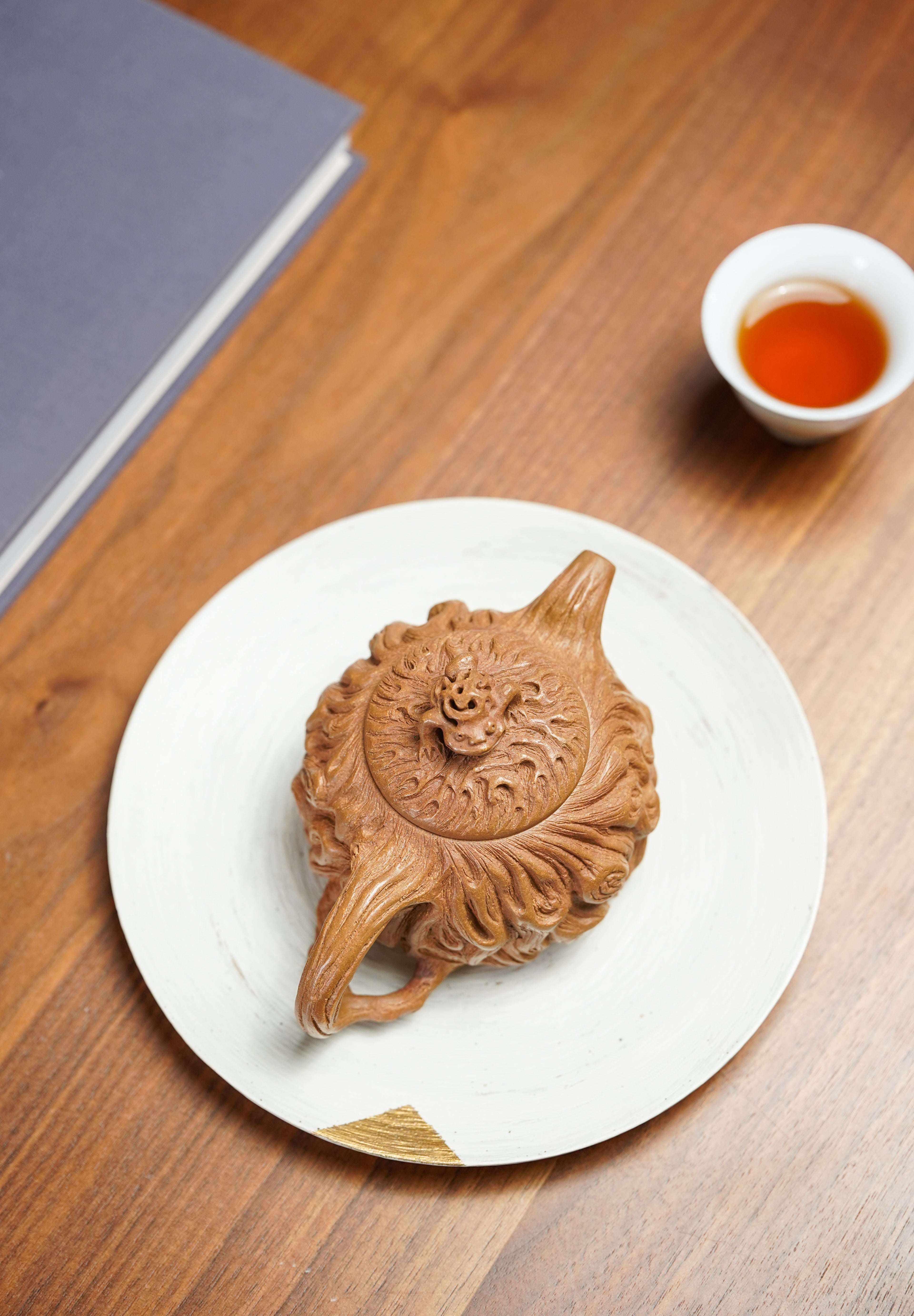 Zhao Cai Jin Bao     220cc - Yixing Zisha Purple Clay Teapot