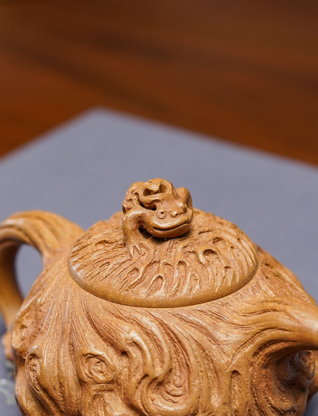 Zhao Cai Jin Bao     220cc - Yixing Zisha Purple Clay Teapot