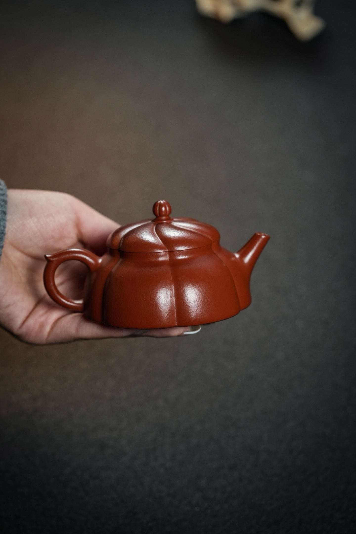 Zhan Yan   140cc  - Yixing Zisha Purple Clay Teapot