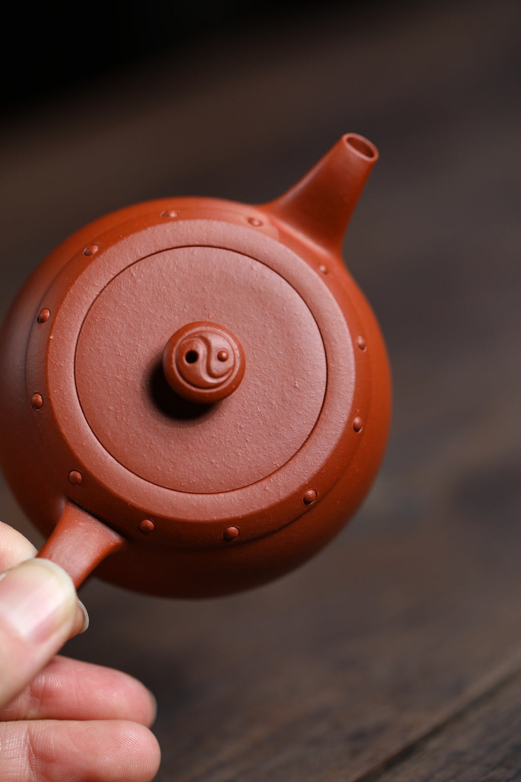 Tai Ji Gu  140cc - Yixing Zisha Purple Clay Teapot