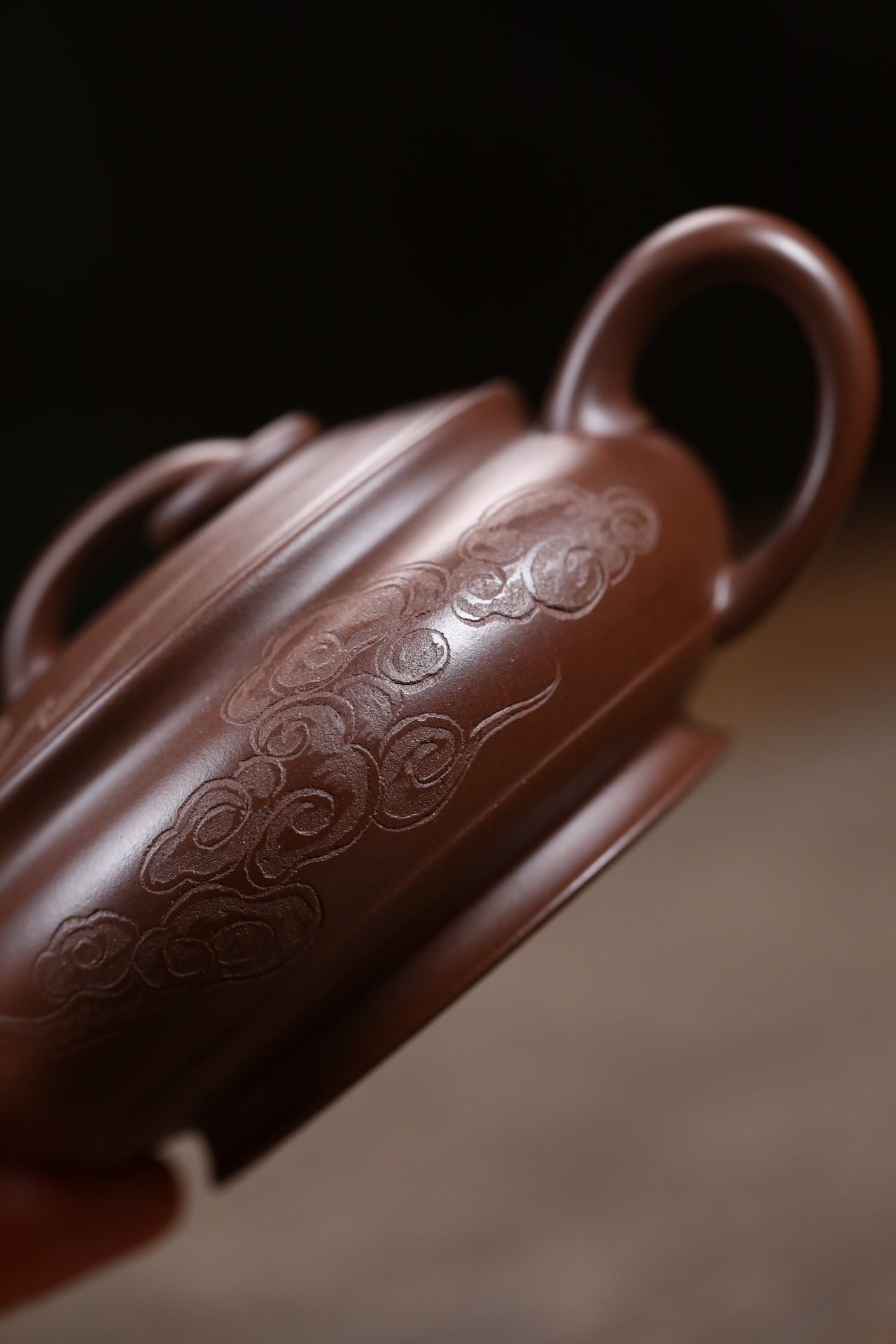 Huai Ying  200cc - Yixing Zisha Purple Clay Teapot