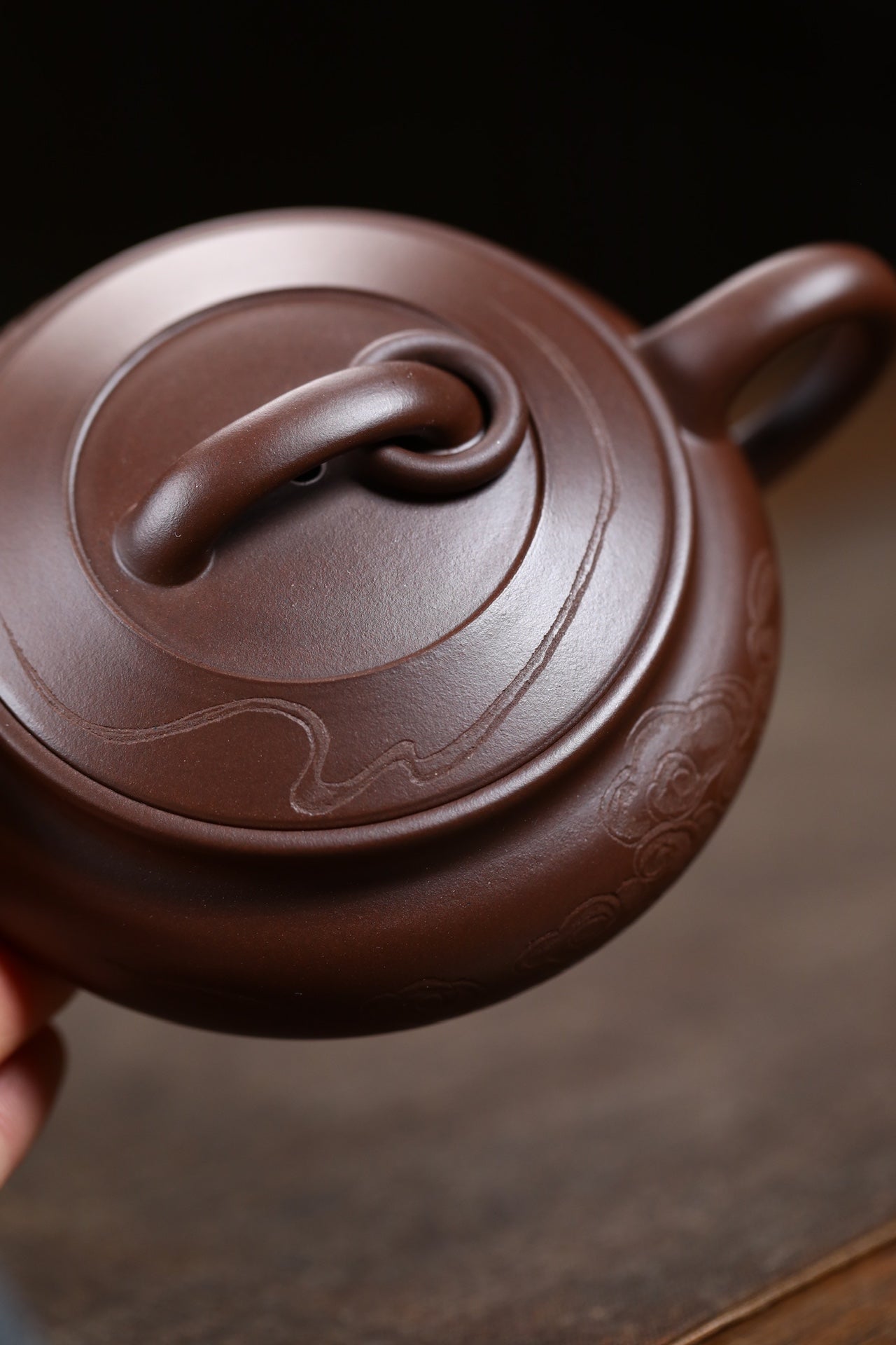 Huai Ying  200cc - Yixing Zisha Purple Clay Teapot