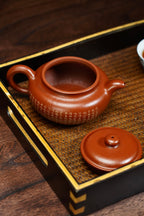 Fang Gu  240cc   - Yixing Zisha Purple Clay Teapot