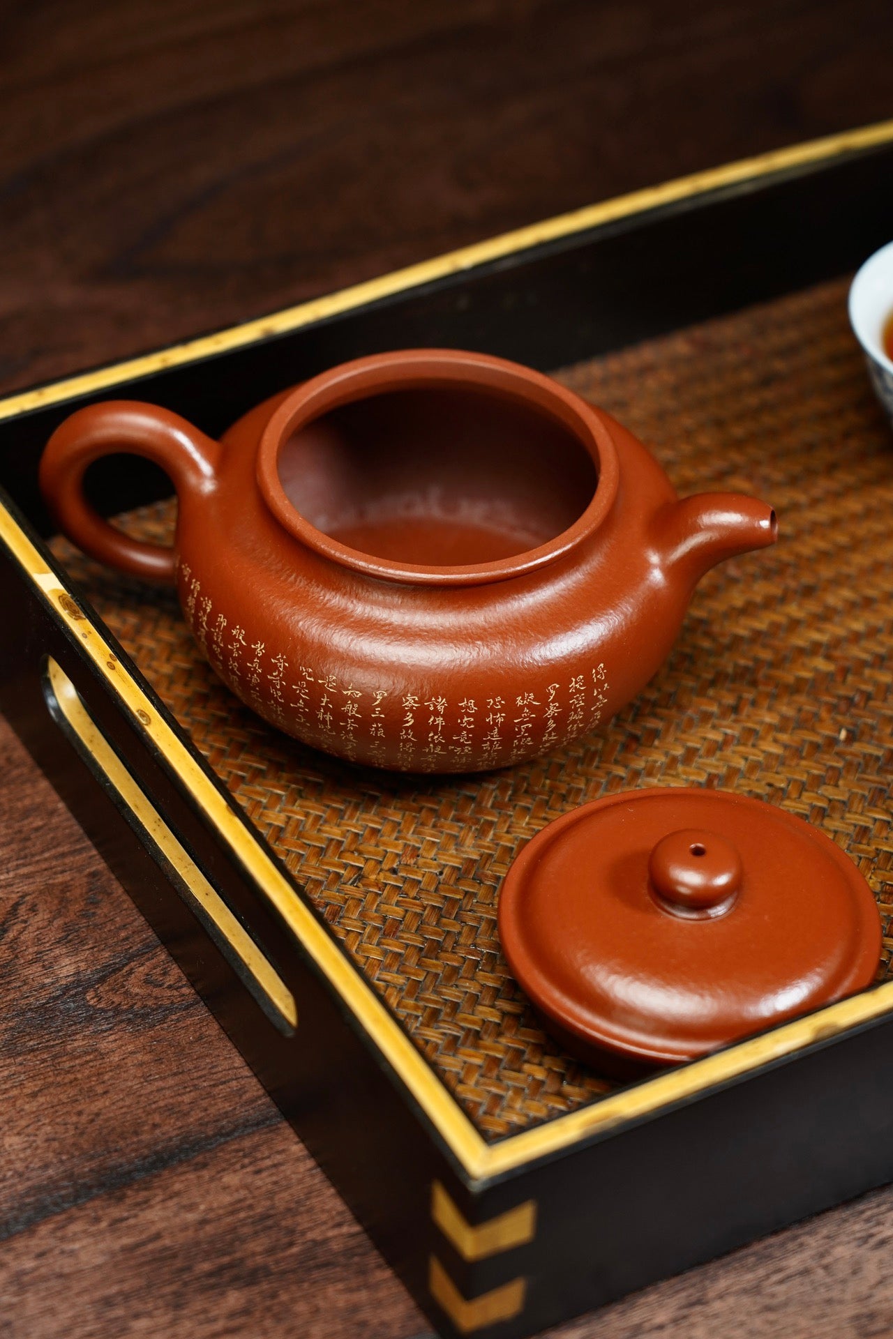 Fang Gu  240cc   - Yixing Zisha Purple Clay Teapot
