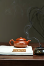 Fang Gu  240cc   - Yixing Zisha Purple Clay Teapot