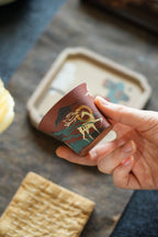 Qi Cai Ling Lu   80cc - Yixing Zisha Purple Clay