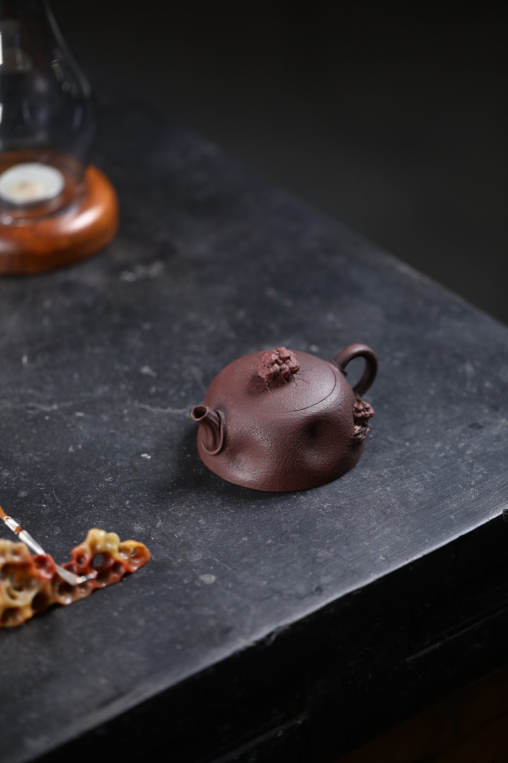 Shuang Sheng Ling Zhi   90cc - Yixing Zisha Purple Clay Teapot