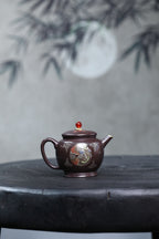 Gong Deng   180cc   - Yixing Zisha Purple Clay Teapot