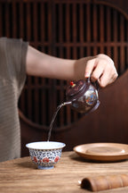 Gong Deng   180cc   - Yixing Zisha Purple Clay Teapot