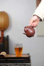 San Zu Bao Ding  250cc - Yixing Zisha Purple Clay Teapot