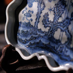 Blue and white porcelain teapot stand   -Jingdezhen porcelain
