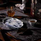 Blue and white porcelain teapot stand  -Jingdezhen porcelain