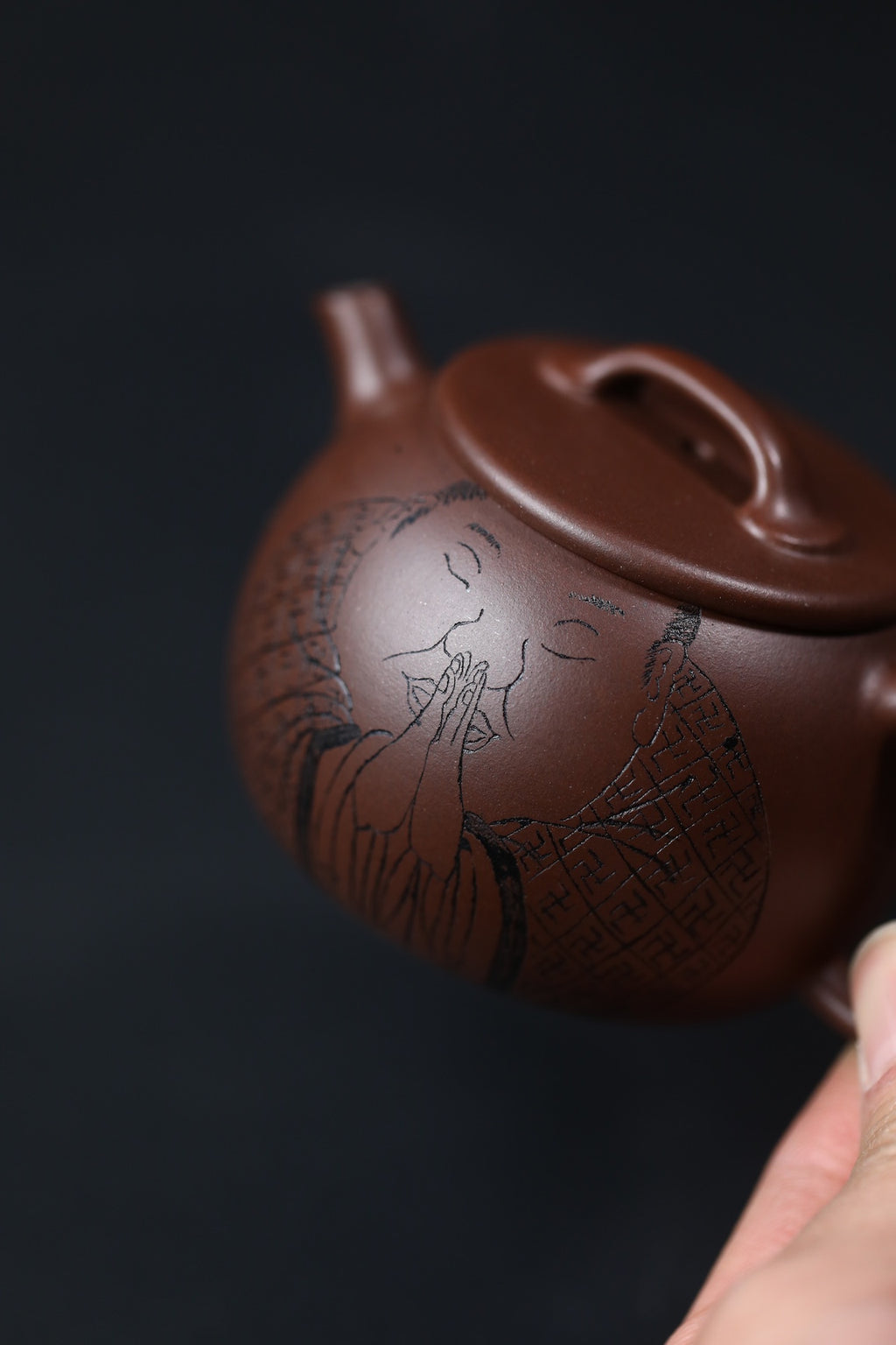 Qiao Yuan  120cc  - Yixing Zisha Purple Clay Teapot