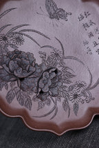 Die Xiang   - Yixing Zisha Purple Teapot Stand