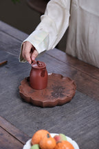 Die Xiang   - Yixing Zisha Purple Teapot Stand