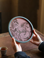 Li Ma Fa Cai    - Yixing Zisha Purple Teapot Stand